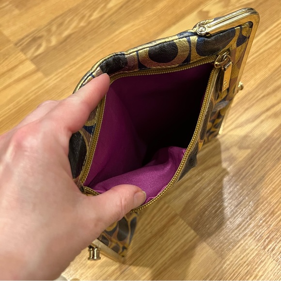 HOBO the Original Geo Print Clutch Leather ‘Lauren’‎ Wallet - Picture 7 of 11